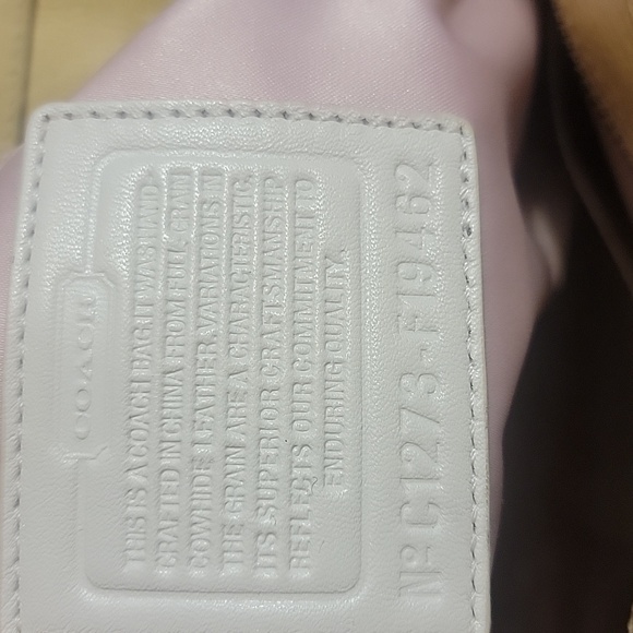 Coach Gallery Yellow Embossed Patent Leather Tote Bag Purse Handbag - Picture 5 of 7